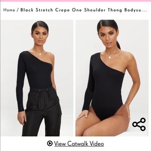 One shoulder body suit | Pretty Little Thing